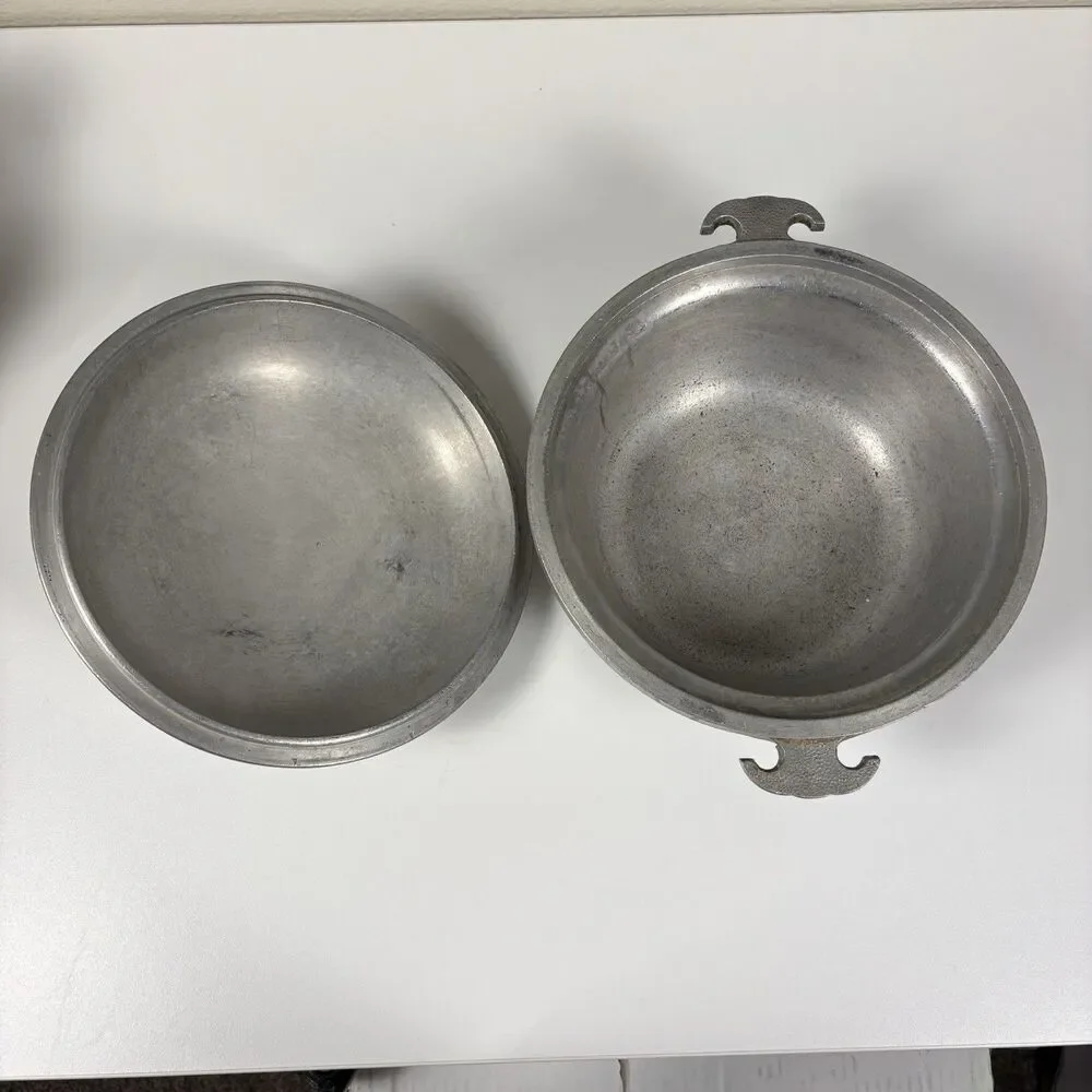 Vintage Guardian Service Cookware Hammered Cast Aluminum Pot & Lid Set Of 5